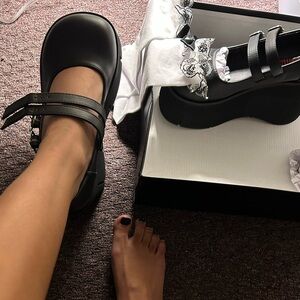 Demonia Black Platform Shoes